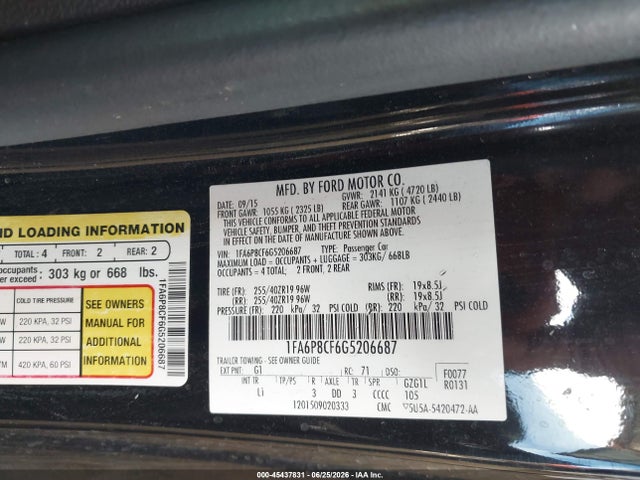 1FA6P8CF6G5206687 Ford Mustang Gt/gt Premium