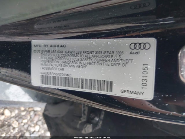 WAUFJBFW5N7008461 Audi E-tron Gt Premium Plus Quattro