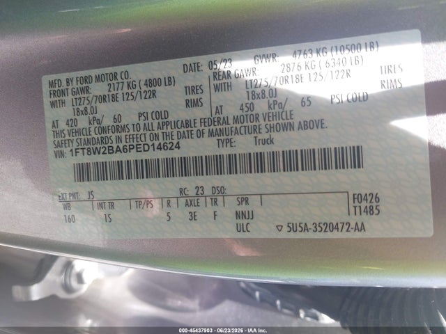 Ford F-250 Xl 2023 1FT8W2BA6PED14624 Image 8