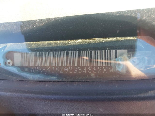 Auction sale of the 2002 Gmc Yukon Xl 1500 Slt, vin: 3GKFK16Z02G343328, lot number: 45437997