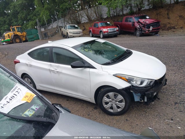 2016 Hyundai Elantra Se მანქანა იყიდება აუქციონზე, vin: 5NPDH4AE7GH756482, აუქციონის ნომერი: 45438149