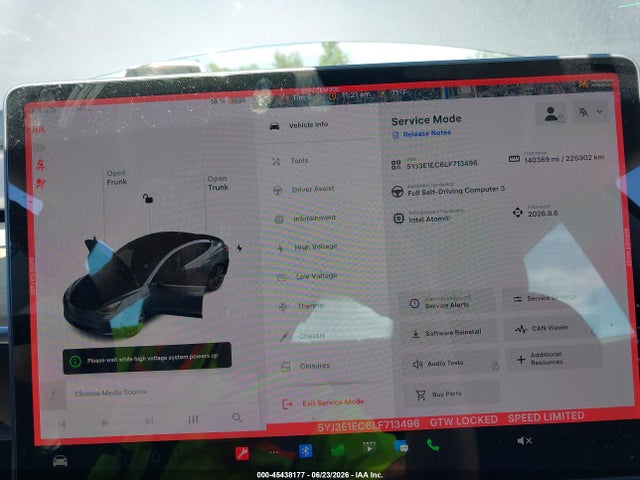 Продаж на аукціоні авто 2020 Tesla Model 3 Performance Dual Motor All-wheel Drive, vin: 5YJ3E1EC6LF713496, номер лоту: 45438177