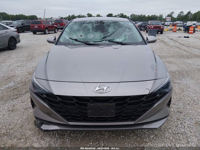 KMHLM4AJ9PU085872 Hyundai Elantra Hybrid Blue