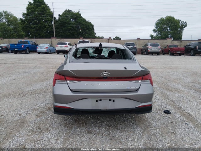 KMHLM4AJ9PU085872 Hyundai Elantra Hybrid Blue