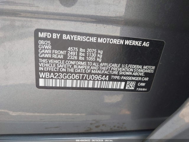 Продаж на аукціоні авто 2026 Bmw 228 Gran Coupe Xdrive, vin: WBA23GG06T7U09644, номер лоту: 45438432