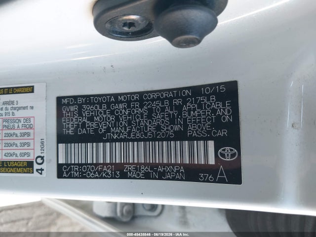 Scion IM 2016 JTNKARJE8GJ512075 Image 9