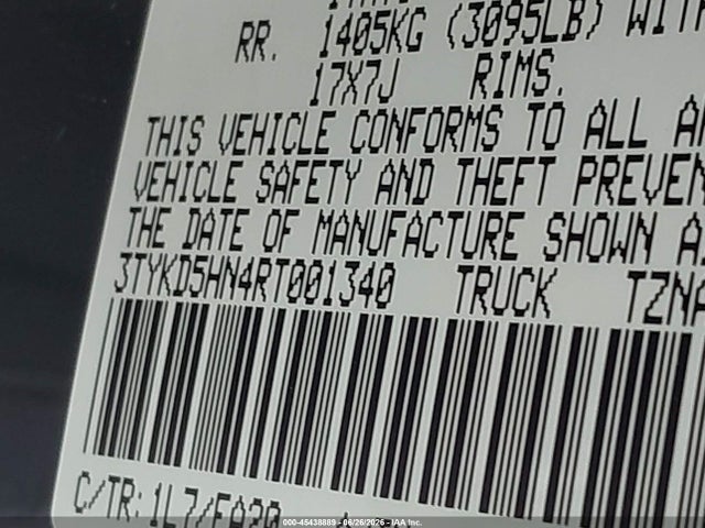 Toyota Tacoma Sr 2024 3TYKD5HN4RT001340 Image 9
