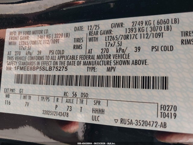 Ford Bronco Outer Banks 2025 1FMEE8BP5SLB75275 Image 9