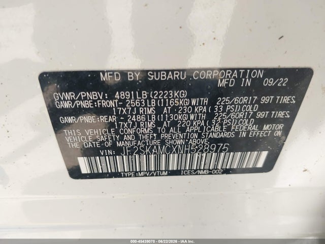 Subaru Forester Wilderness 2022 JF2SKAMCXNH528975 Image 9