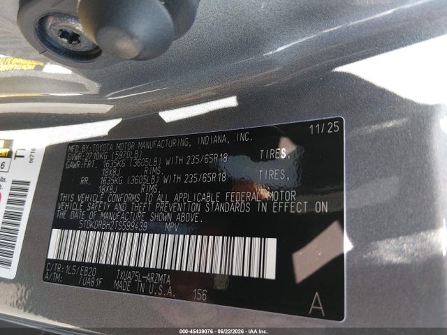 Toyota Highlander Xle 2026 5TDKDRBH2TS599439 Image 9
