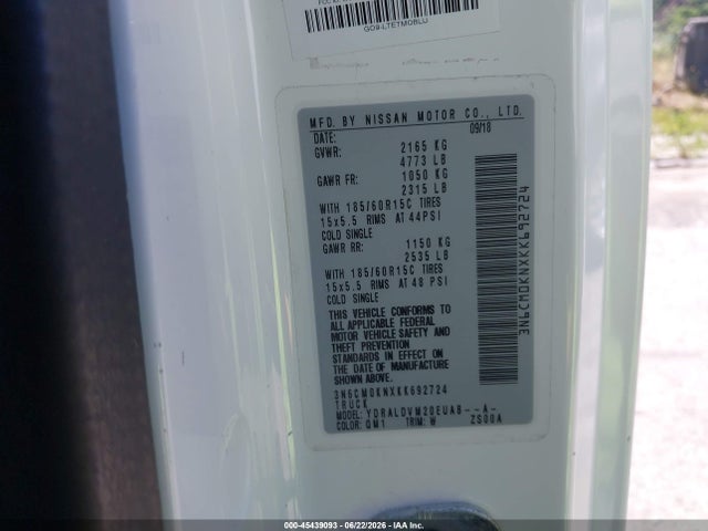 Nissan Nv200 S 2019 3N6CM0KNXKK692724 Image 9