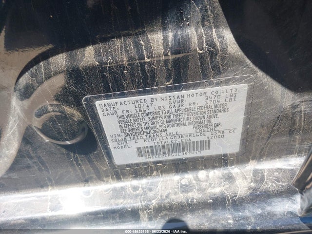 3N1CE2CP6JL357449 Nissan Versa Note S