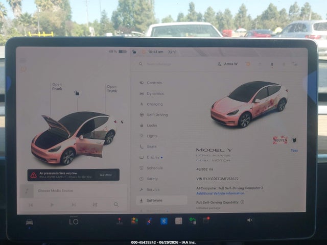 Продажа на аукционе авто 2021 Tesla Model Y Long Range Dual Motor All-wheel Drive, vin: 5YJYGDEE3MF213672, номер лота: 45439242
