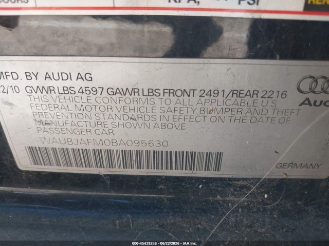 Продажа на аукционе авто 2011 Audi A3 2.0 Tdi Premium, vin: WAUBJAFM0BA095630, номер лота: 45439286