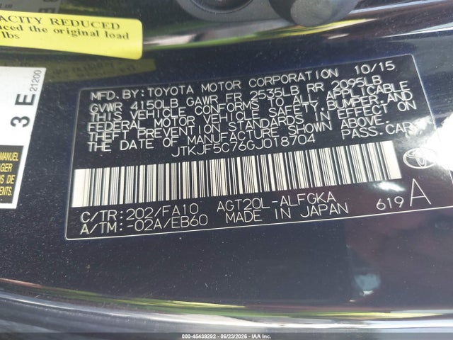 Scion TC 2016 JTKJF5C76GJ018704 Image 9