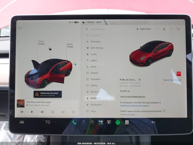 Продаж на аукціоні авто 2021 Tesla Model 3 Long Range, vin: 5YJ3E1EB8MF999053, номер лоту: 45439340