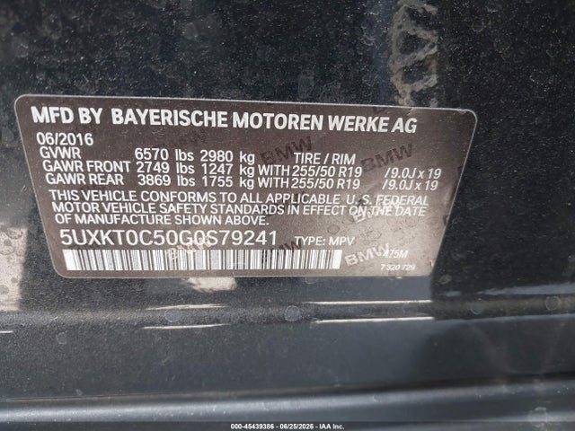 5UXKT0C50G0S79241 BMW X5 Edrive Xdrive40e