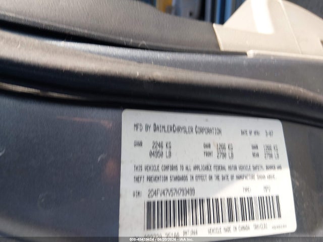 Auction sale of the 2007 Dodge Magnum, vin: 2D4FV47V57H793499, lot number: 45439424