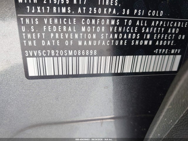 Aukcja sprzedaży 2025 Volkswagen Taos 1.5t S, vin: 3VV5C7B20SM086898, numer aukcji: 45439483