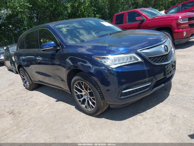 2016 Acura Mdx Technology   Acurawatch Plus Packages/technology Package მანქანა იყიდება აუქციონზე, vin: 5FRYD4H47GB001193, აუქციონის ნომერი: 45439540