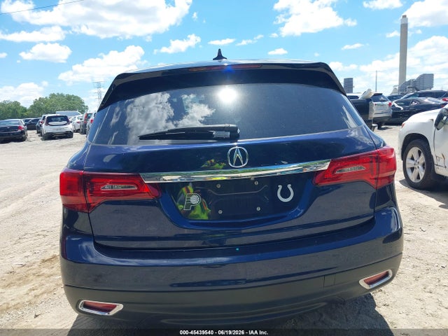 2016 Acura Mdx Technology   Acurawatch Plus Packages/technology Package მანქანა იყიდება აუქციონზე, vin: 5FRYD4H47GB001193, აუქციონის ნომერი: 45439540