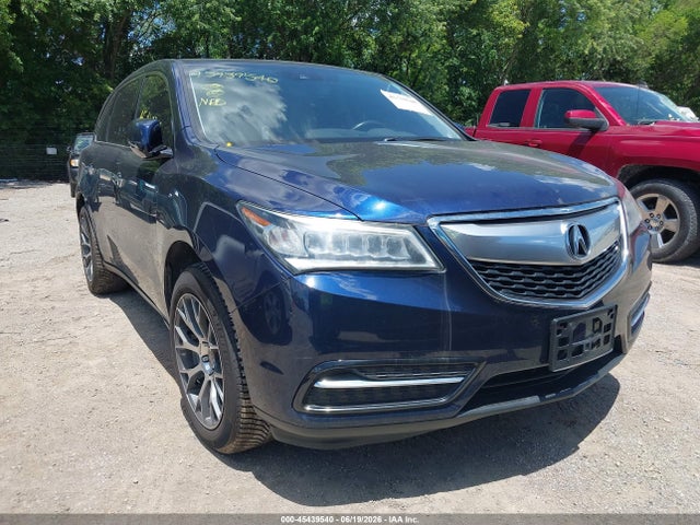 2016 Acura Mdx Technology   Acurawatch Plus Packages/technology Package მანქანა იყიდება აუქციონზე, vin: 5FRYD4H47GB001193, აუქციონის ნომერი: 45439540