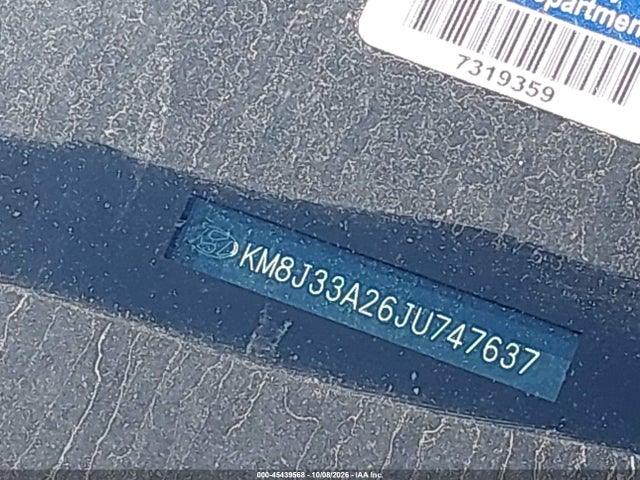 Продаж на аукціоні авто 2018 Hyundai Tucson Limited, vin: KM8J33A26JU747637, номер лоту: 45439568