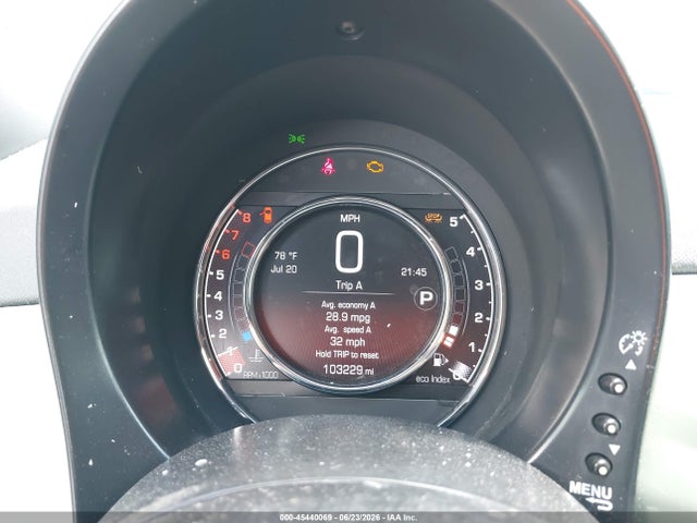 2015 Fiat 500 Sport მანქანა იყიდება აუქციონზე, vin: 3C3CFFBR6FT619745, აუქციონის ნომერი: 45440069