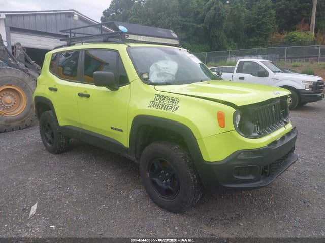Продаж на аукціоні авто 2018 Jeep Renegade Sport 4x4, vin: ZACCJBAB6JPJ45395, номер лоту: 45440565