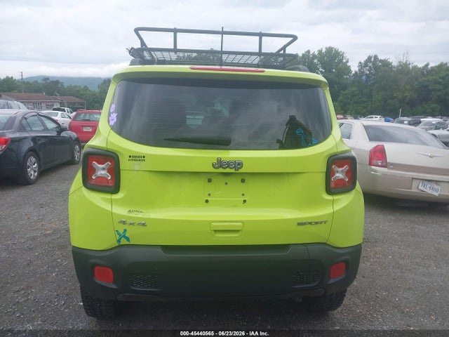 Продажа на аукционе авто 2018 Jeep Renegade Sport 4x4, vin: ZACCJBAB6JPJ45395, номер лота: 45440565