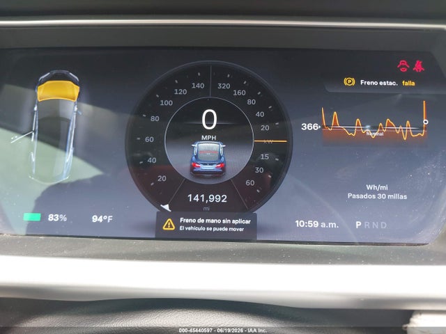 45440597 :رقم المزاد ، 5YJSA1DP9DFP10833 vin ، 2013 Tesla Model S Performance مزاد بيع