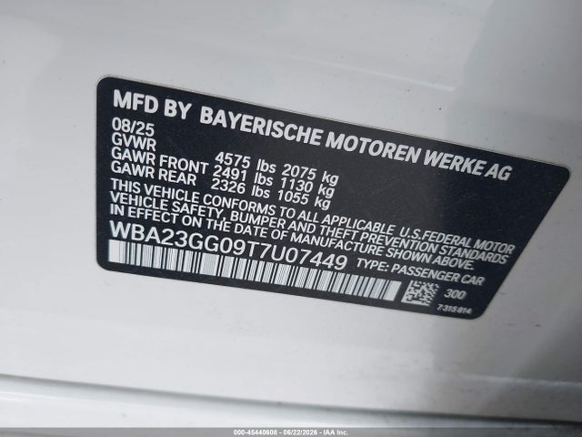 Продаж на аукціоні авто 2026 Bmw 228 Gran Coupe Xdrive, vin: WBA23GG09T7U07449, номер лоту: 45440608