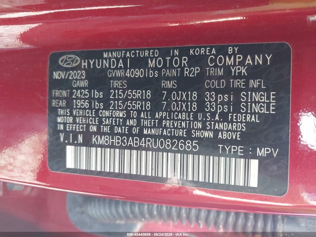 Hyundai Kona Sel 2024 KM8HB3AB4RU082685 Image 9
