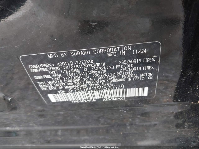 Aukcja sprzedaży 2025 Subaru Forester Sport, vin: JF2SLDHCXSH520329, numer aukcji: 45440901