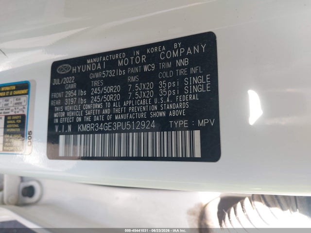 Hyundai Palisade Xrt 2023 KM8R34GE3PU512924 Image 9