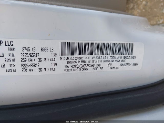 Продаж на аукціоні авто 2014 Chrysler Town & Country Touring-l 30th Anniversary, vin: 2C4RC1CG0ER297569, номер лоту: 45441073