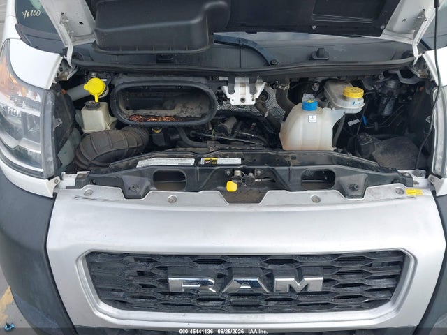 45441136 :رقم المزاد ، 3C6TRVAGXKE511955 vin ، 2019 Ram Promaster 1500 Low Roof 136 Wb مزاد بيع