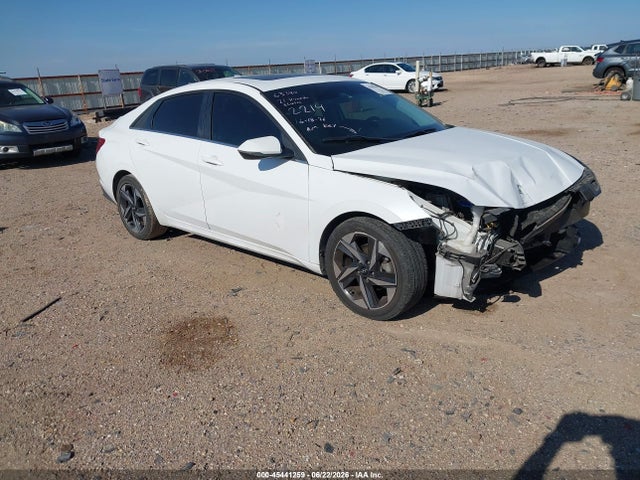 2021 Hyundai Elantra Limited მანქანა იყიდება აუქციონზე, vin: 5NPLP4AGXMH002214, აუქციონის ნომერი: 45441259