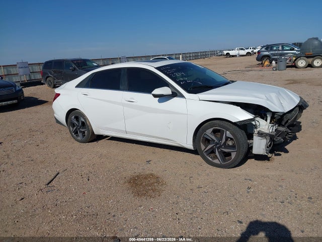 2021 Hyundai Elantra Limited მანქანა იყიდება აუქციონზე, vin: 5NPLP4AGXMH002214, აუქციონის ნომერი: 45441259