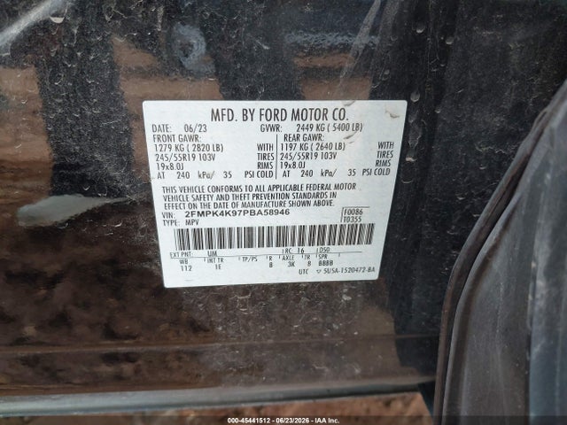 Ford Edge Titanium 2023 2FMPK4K97PBA58946 Image 9