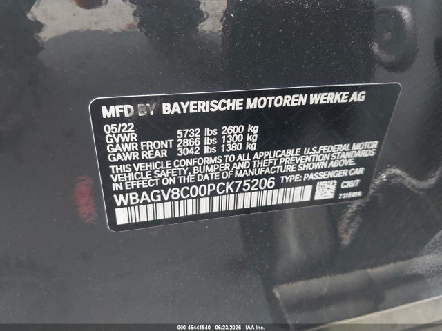 WBAGV8C00PCK75206 BMW M850i Gtan Coupe Xdrive