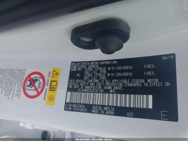 Продажа на аукционе авто 2019 Lexus Nx 300 F Sport, vin: JTJYARBZ1K2121169, номер лота: 45441686