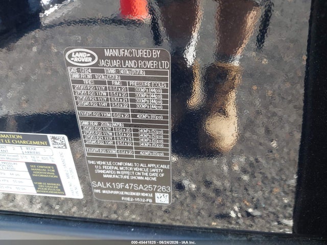 SALK19F47SA257263 Land Rover Range Rover P550e Autobiography