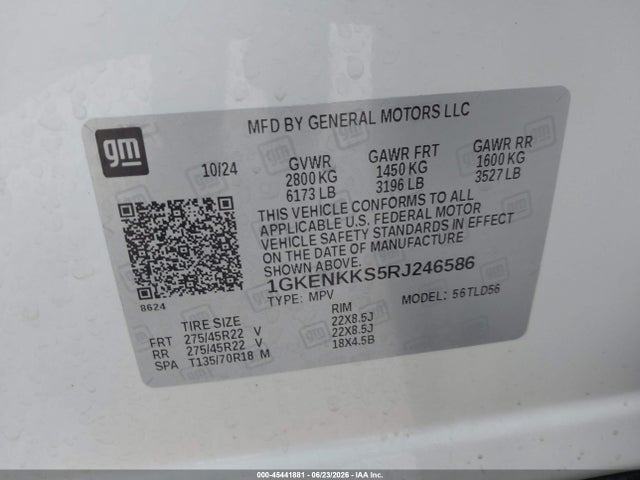 1GKENKKS5RJ246586 GMC Acadia Fwd Elevation