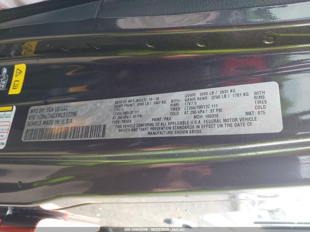 Продаж на аукціоні авто 2021 Jeep Gladiator Willys 4x4, vin: 1C6HJTAGXML517296, номер лоту: 45442046