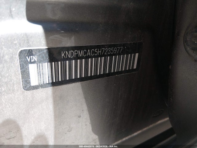 2017 Kia Sportage Lx მანქანა იყიდება აუქციონზე, vin: KNDPMCAC5H7235977, აუქციონის ნომერი: 45442076