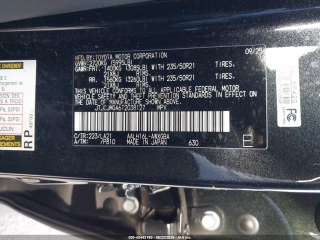 JTJCJMGA6T2038127 Lexus Rx 450h+ Luxury