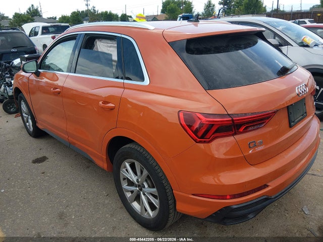 Продажа на аукционе авто 2022 Audi Q3 Premium 45 Tfsi S Line Quattro Tiptronic, vin: WA1DECF36N1149871, номер лота: 45442205