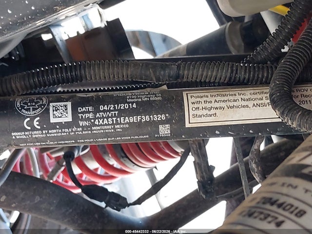 Polaris Rzr 1000 Xp Eps 2014 4XAST1EA9EF361326 Image 10