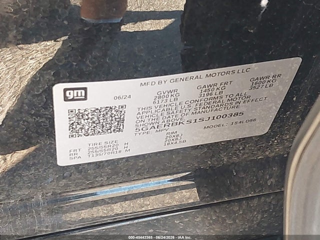 Продажа на аукционе авто 2025 Buick Enclave Sport Touring Fwd, vin: 5GAERBKS1SJ100385, номер лота: 45442365